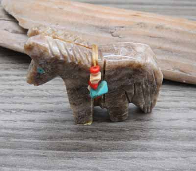 Zuni Stone Carved Marble Horse Fetish